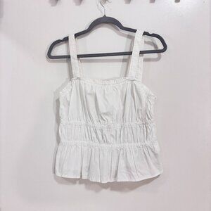 Madewell White Squareneck Tank